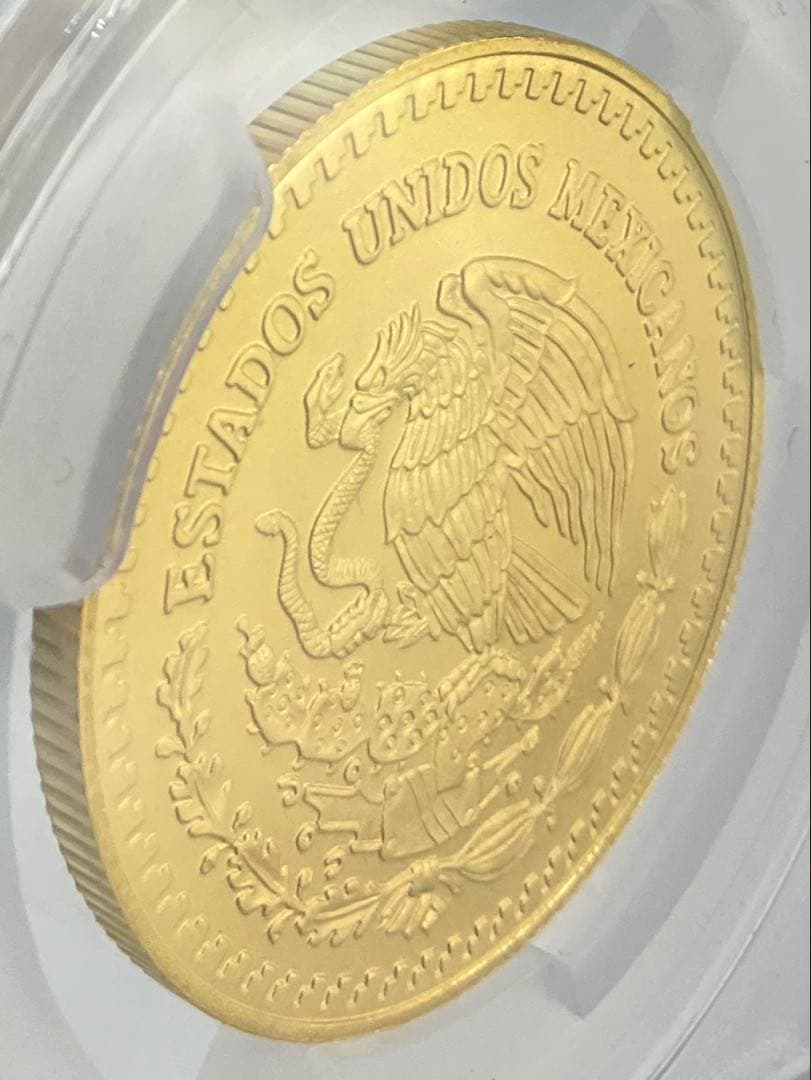最高鑑定 2024 メキシコ リベルタード 1/2oz 金貨 PCGS MS70