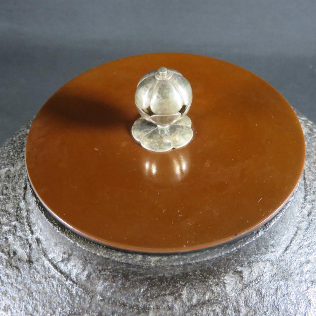 真形釜 茶釜 茶道具 京肌 錆 清光作 在銘 木箱 共箱