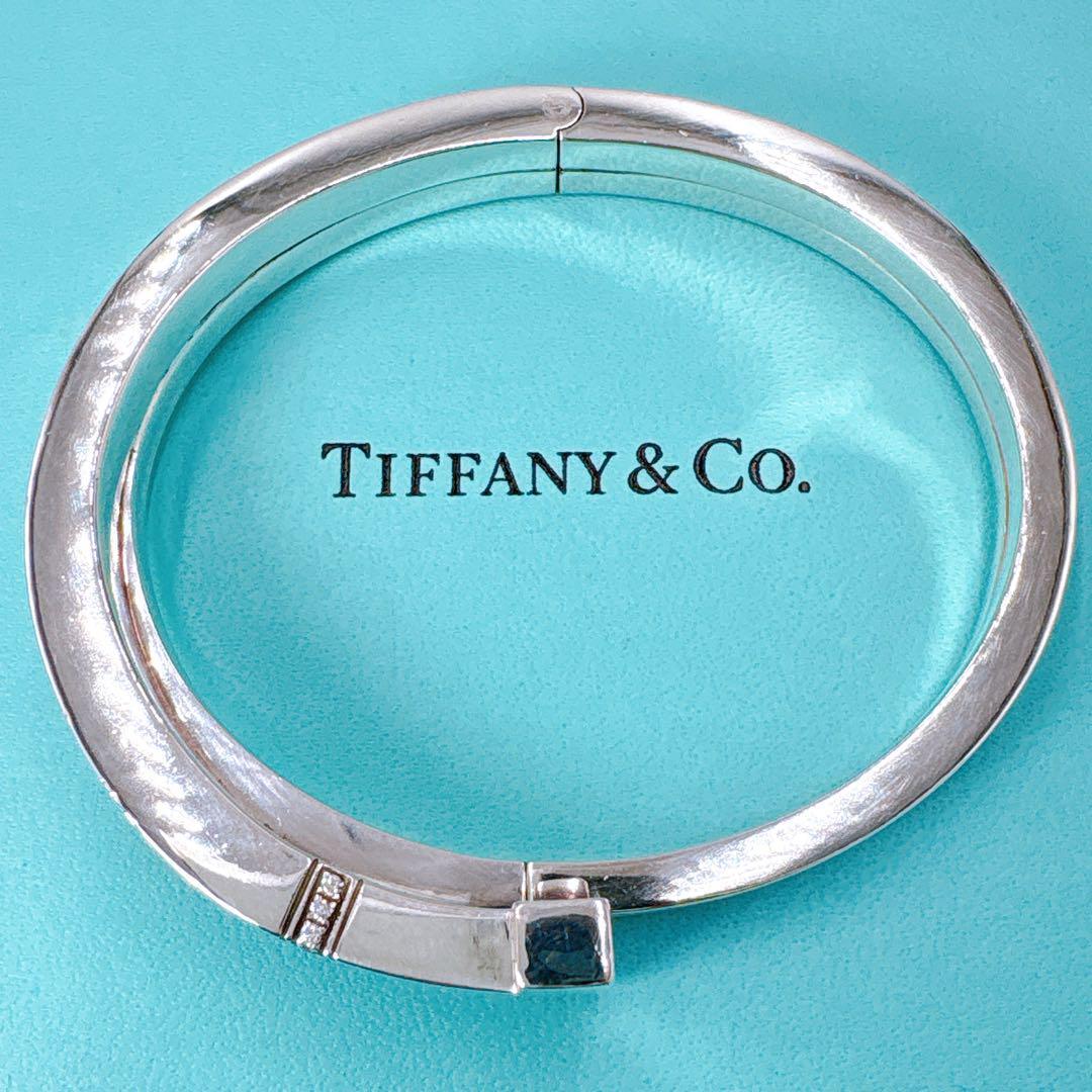 美品レア ティファニー Tスクエア ラップ ブレスレット ダイヤ シルバー925