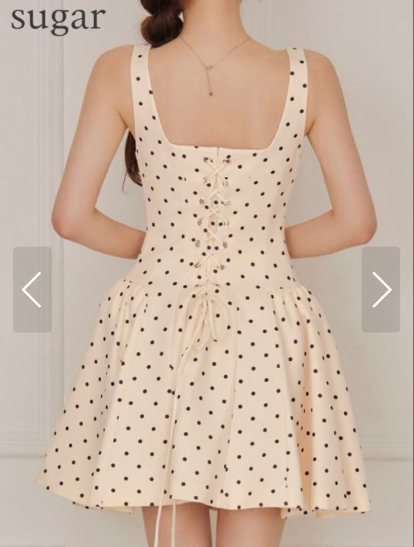 ERUKEI エルケイ　ドット柄ドレス