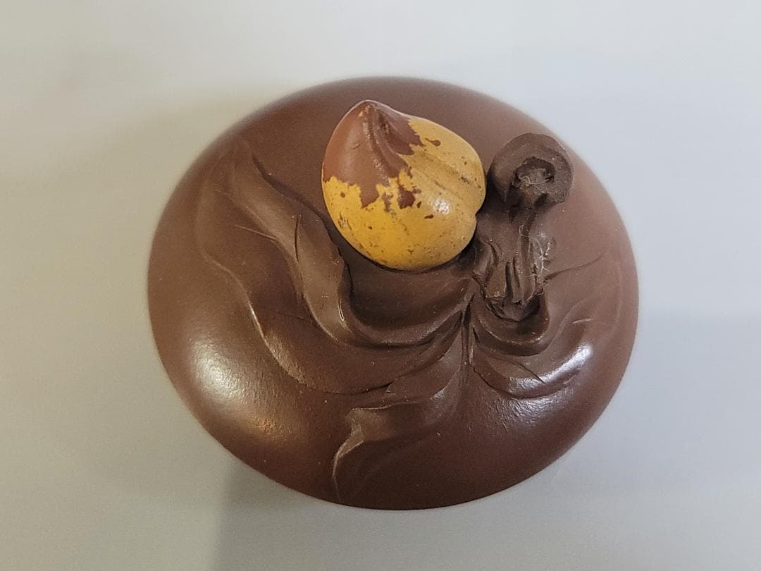 中国古美術・紫砂壺 盖款 :大生（范大生）宜興原鉱・紫泥急須・茶壺