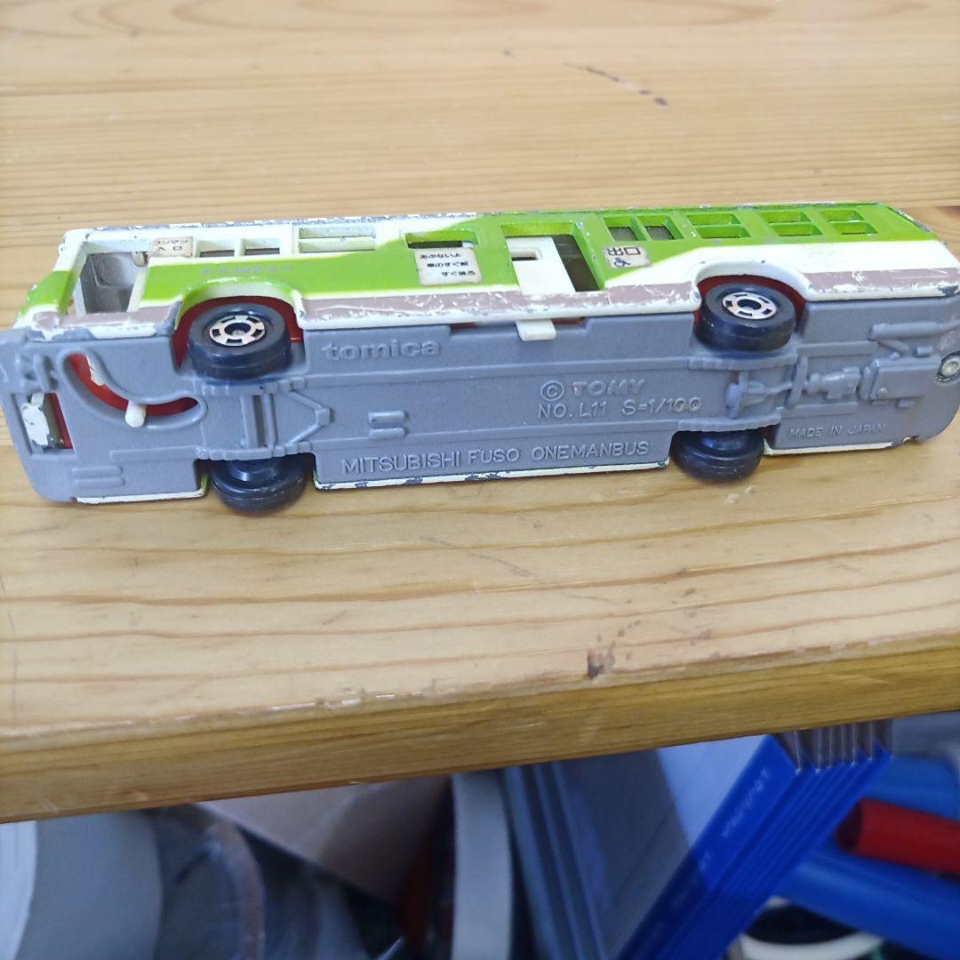 廃盤日本製 ロングトミカ★No.L11 三菱ふそう ワンマンバス ミニカー