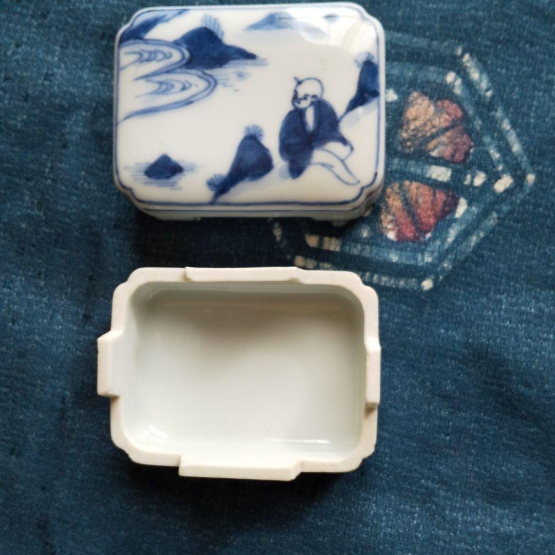 値下げしました❗️染付香合