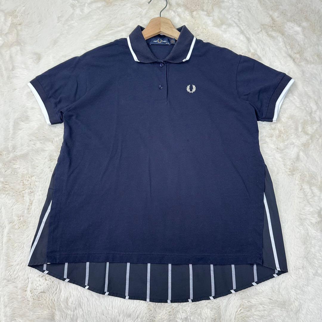 希少✨FRED PERRY フレッド ペリー コットンバックヘムパネルポロシャツ