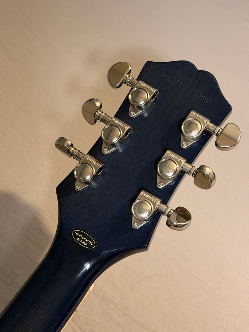 ギター Epiphone LesPaul Custom Quilt Viper Blue