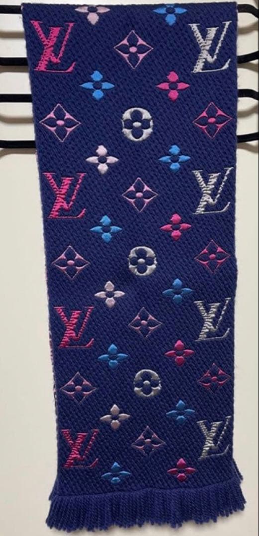 極美品 ルイヴィトン マフラー　レインボー