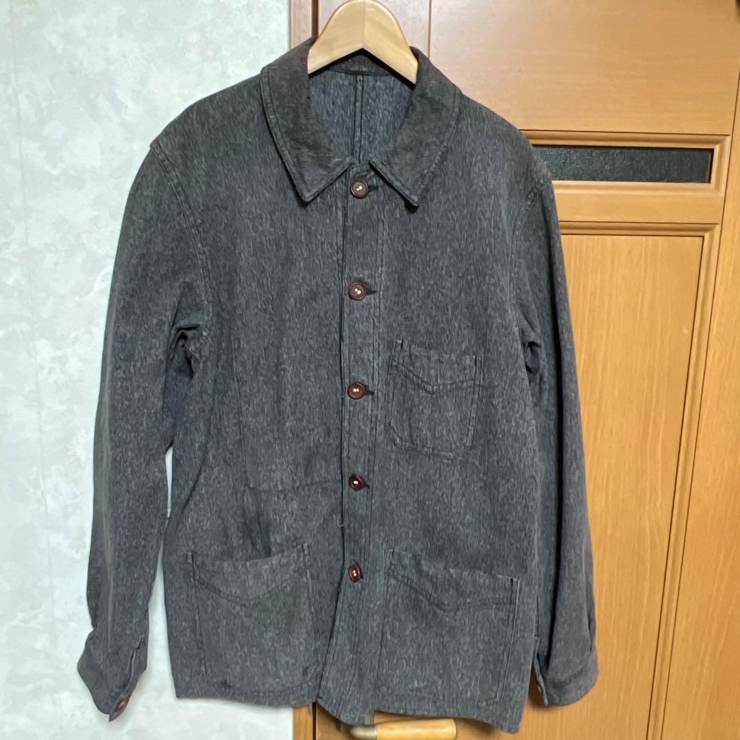 【希少】30s〜40s フレンチヴィンテージ シャンブレー　ワークジャケット