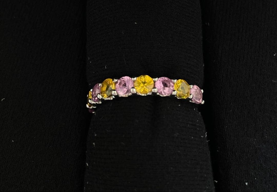 ダンプママ様　カラーサファイア　エタニティリング