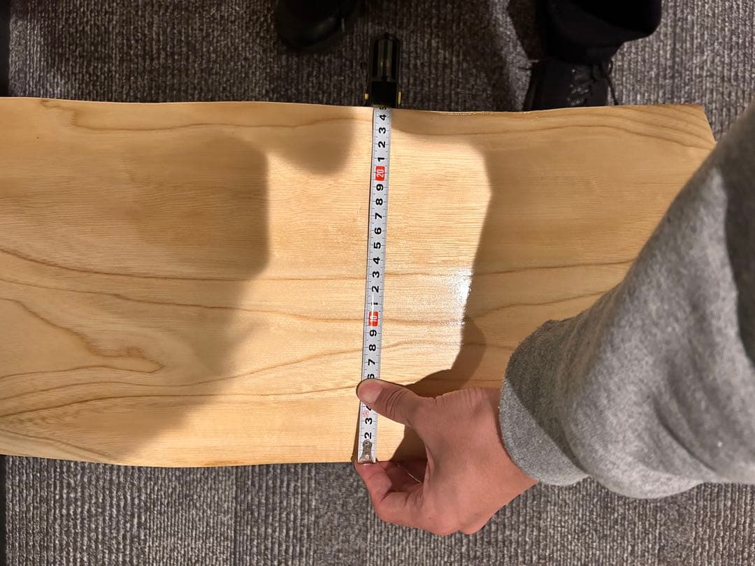 国産栓の木　折りたたみ机　一枚板　ハンドメイド