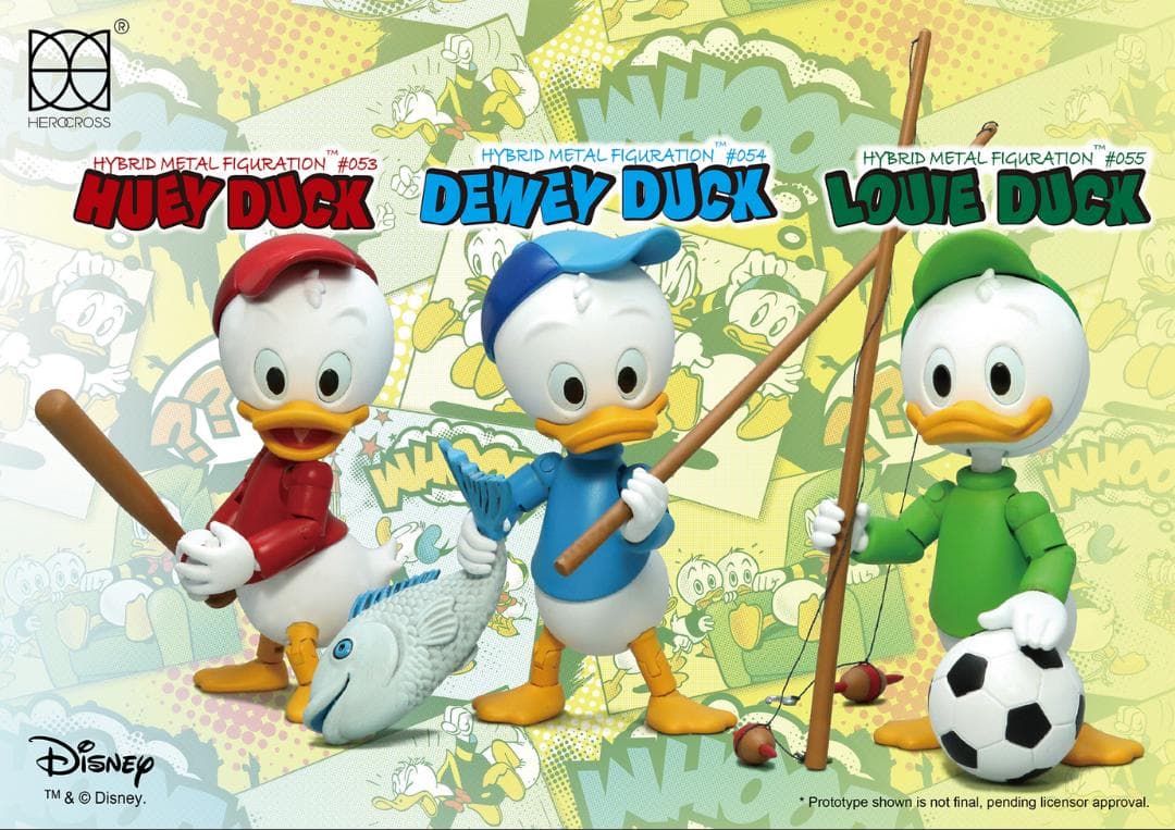 【HEROCROSS】新品 正規品 ヒューイ＆デューイ＆ルーイ 3体セット