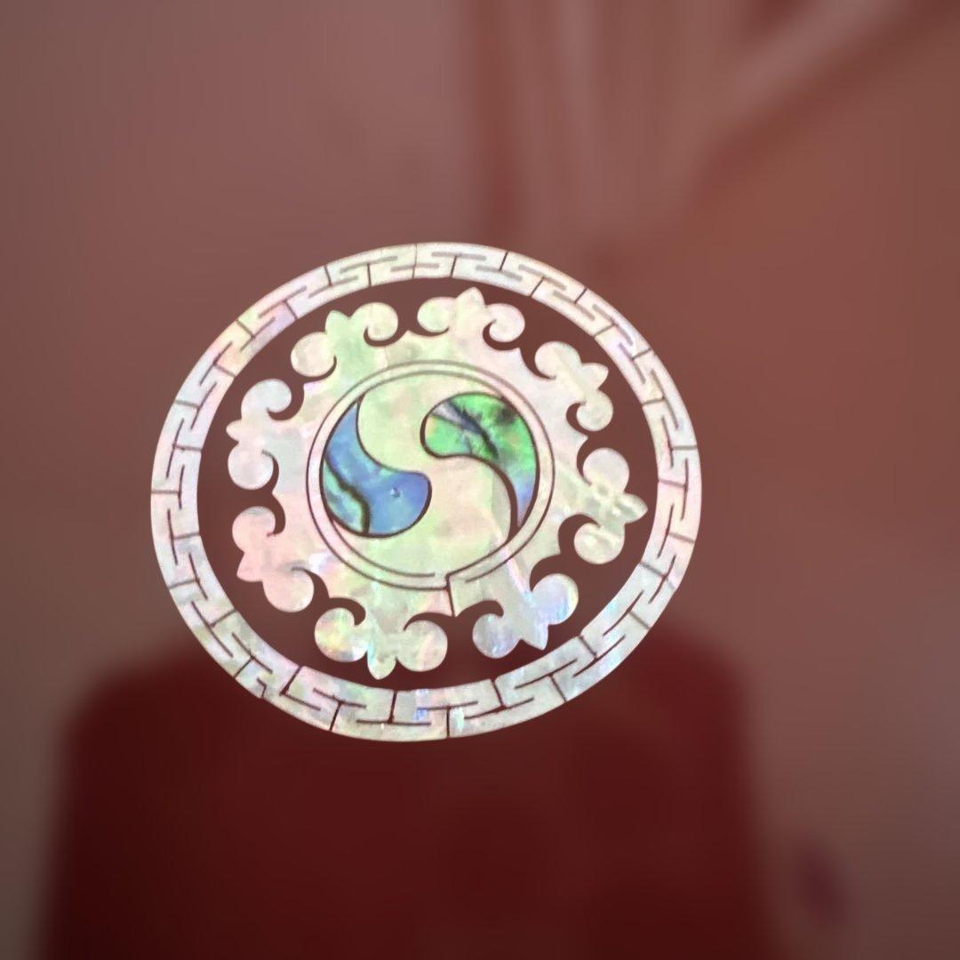 韓国漆器　螺鈿細工　八角菓子器　小物入　宝石箱