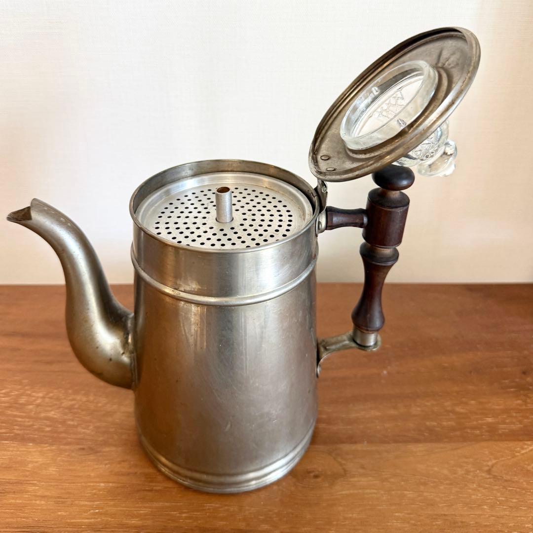 【希少・和骨董】JKS&CO KS アルミパーコレーター アンティーク コーヒー