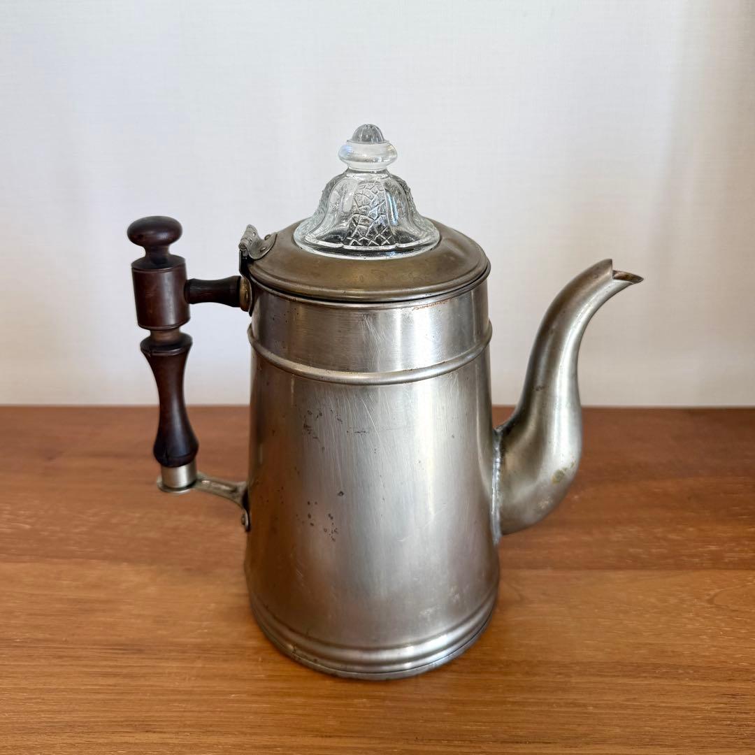 【希少・和骨董】JKS&CO KS アルミパーコレーター アンティーク コーヒー