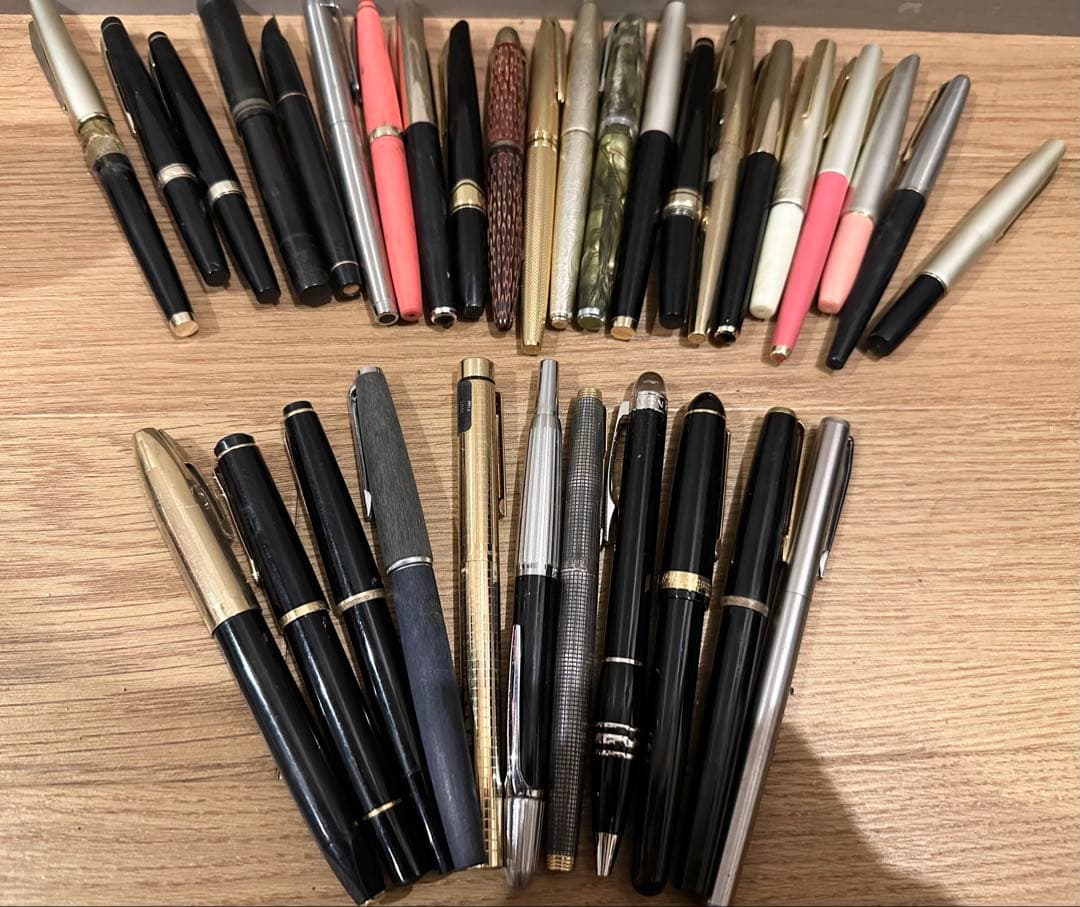 万年筆　まとめ　33本　ペン先金製　モンブラン等