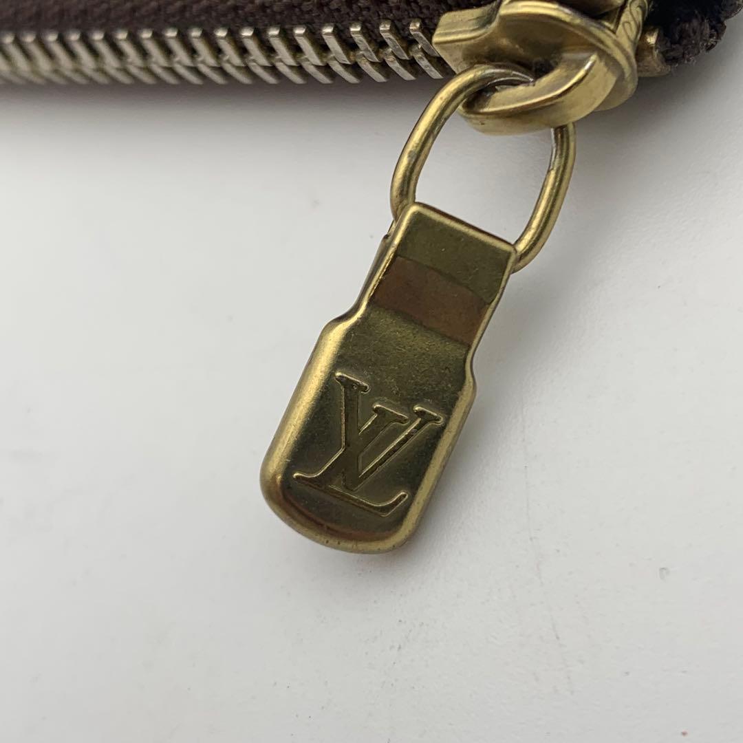 LOUIS VUITTON ダミエ ポシェット クレ キーリング付