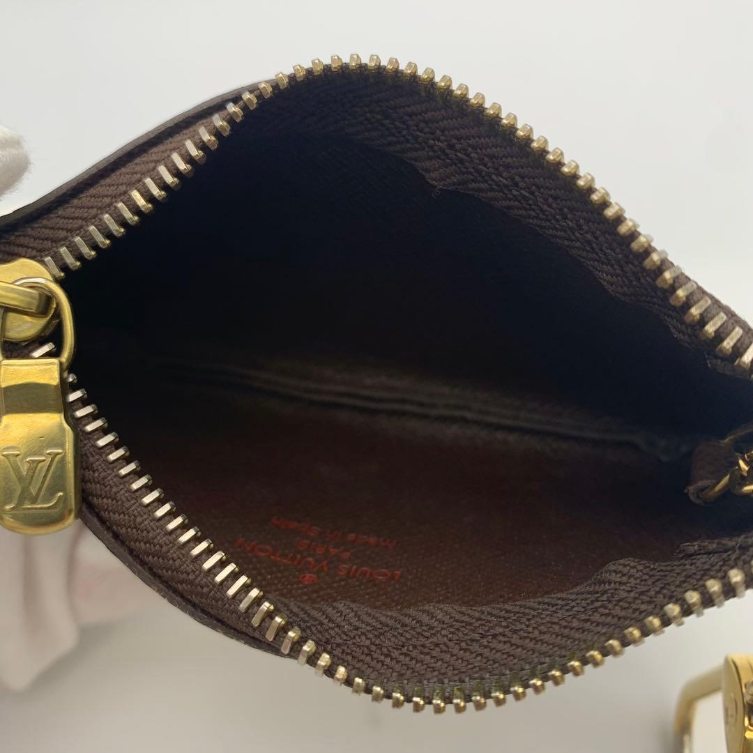 LOUIS VUITTON ダミエ ポシェット クレ キーリング付