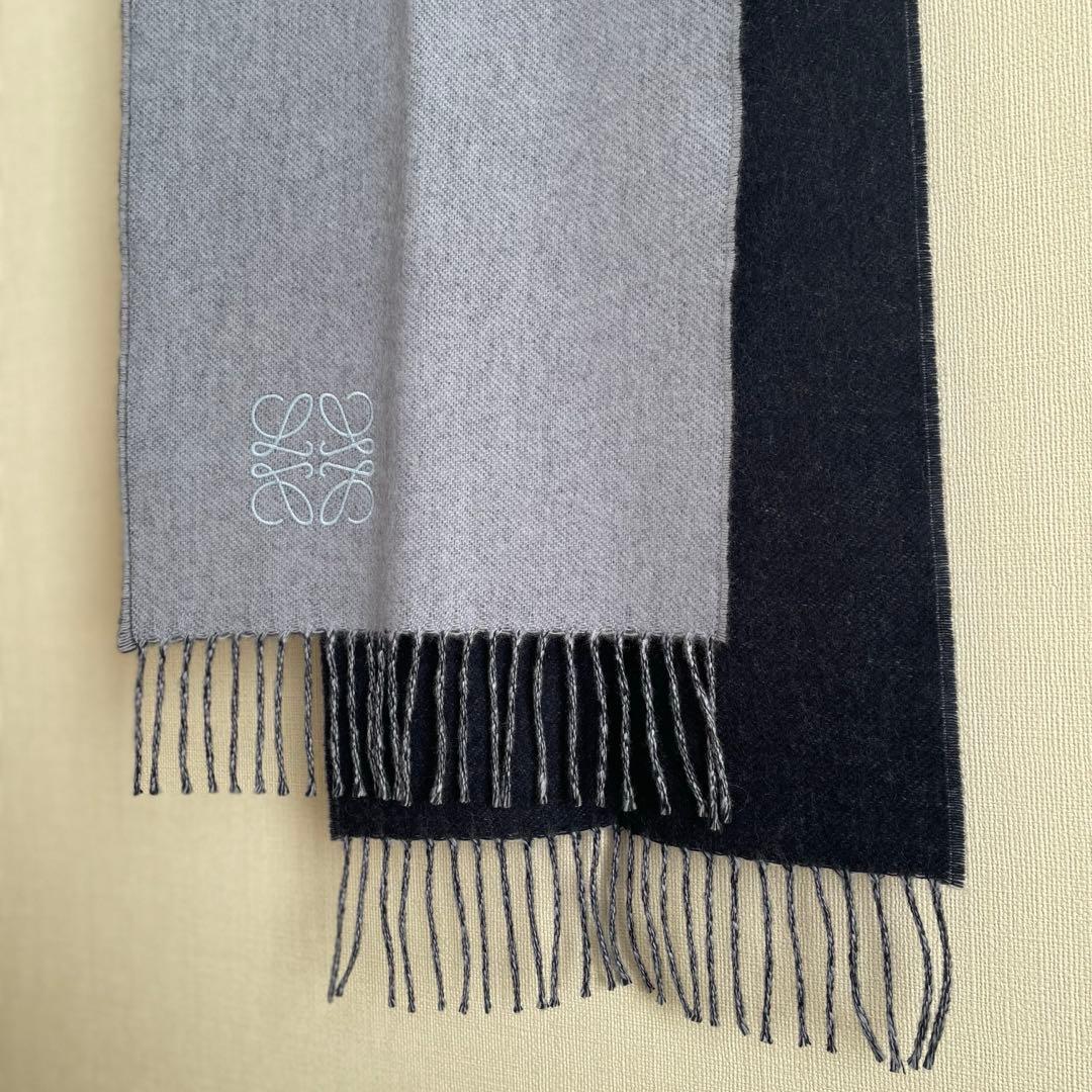 LOEWE バイカラー マフラー ロエベ