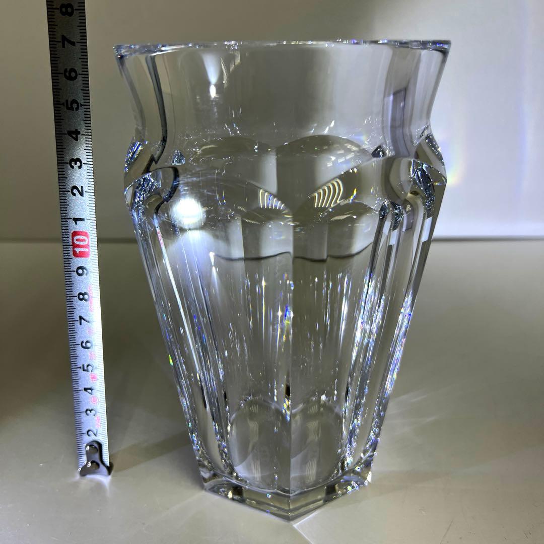 バカラ　アルクール花瓶　共箱　高さ17㎝　東Y7-1119☆1F