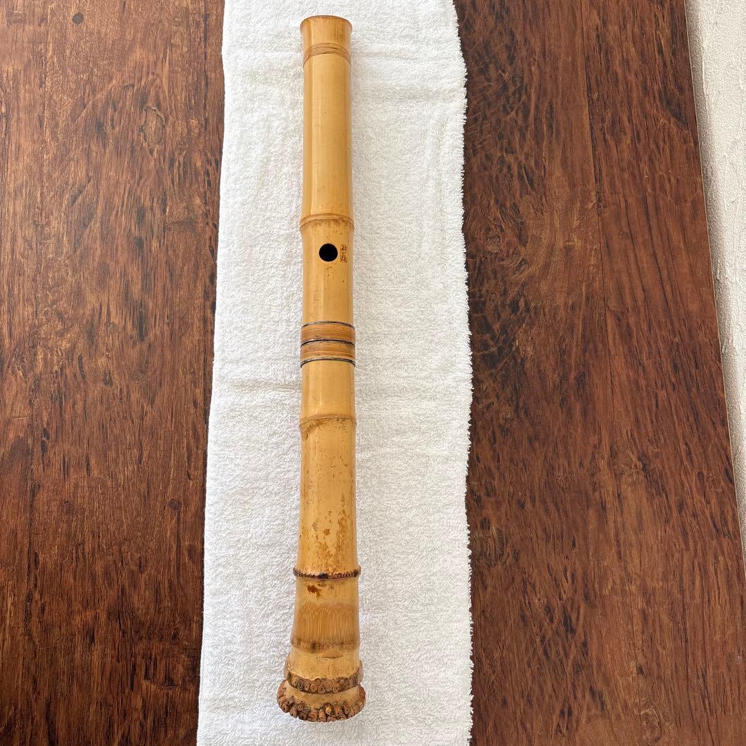尺八　竹治　銀三線　竹製　琴古流　約42㎝