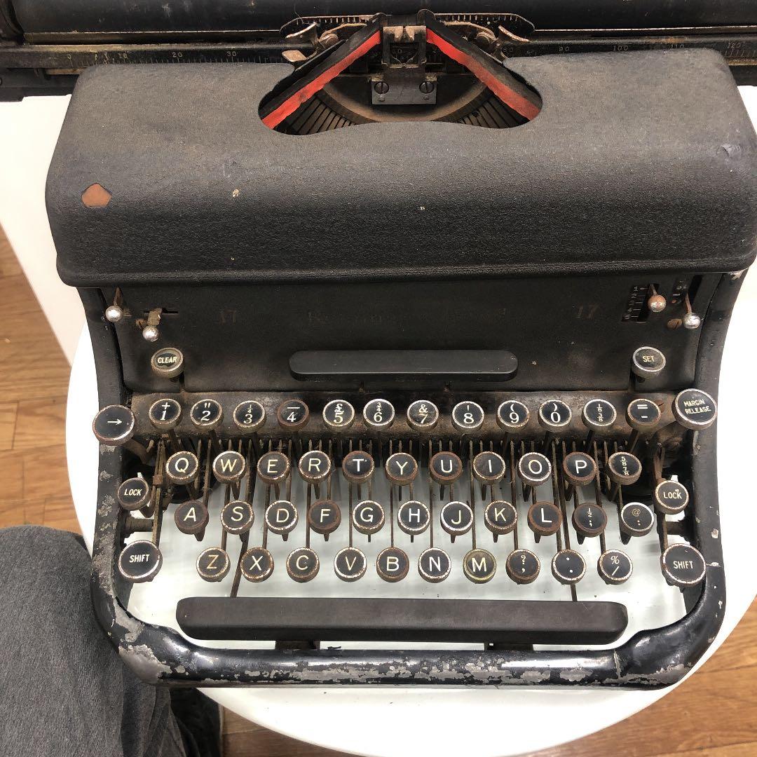 アメリカレミントン製タイプライター、ジャンク品アンティーク、レア、