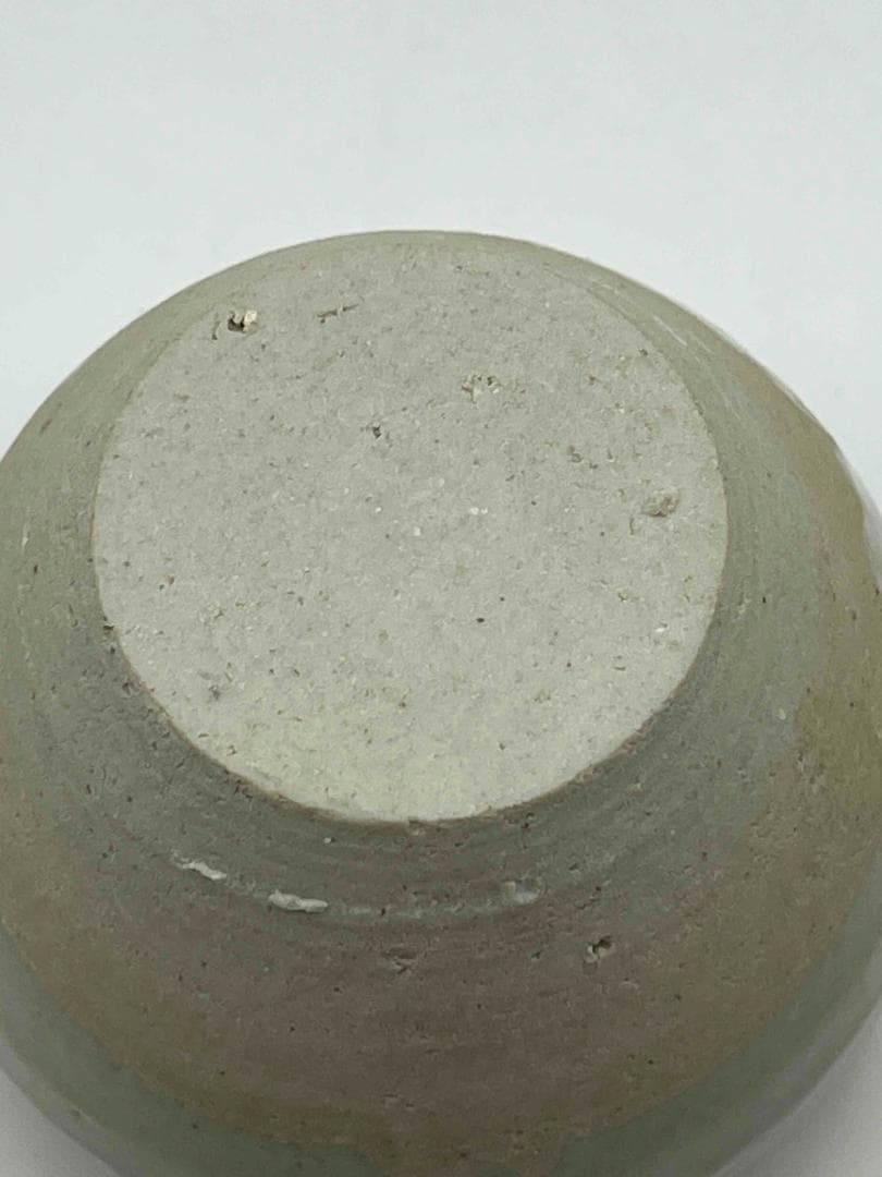 西晋時代 越州窯双糸小壺　茶入　茶道具　唐物　古物　時代物(F-101)