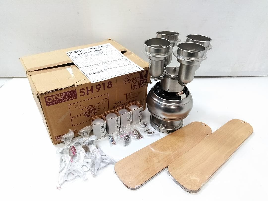 一部未使用 ODELIC シーリングファンライト SH918 △