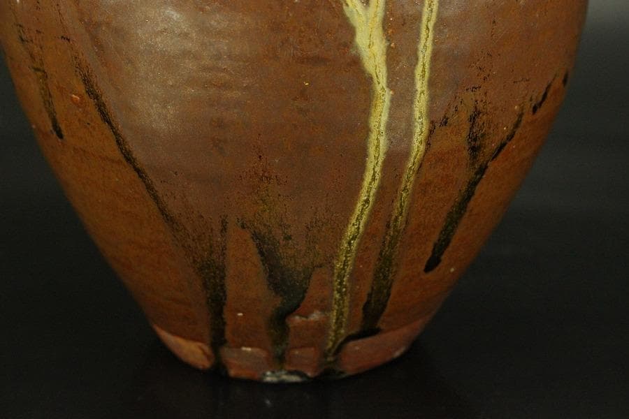 祖母懐 四耳 茶壷 高19.5cm(LC576)