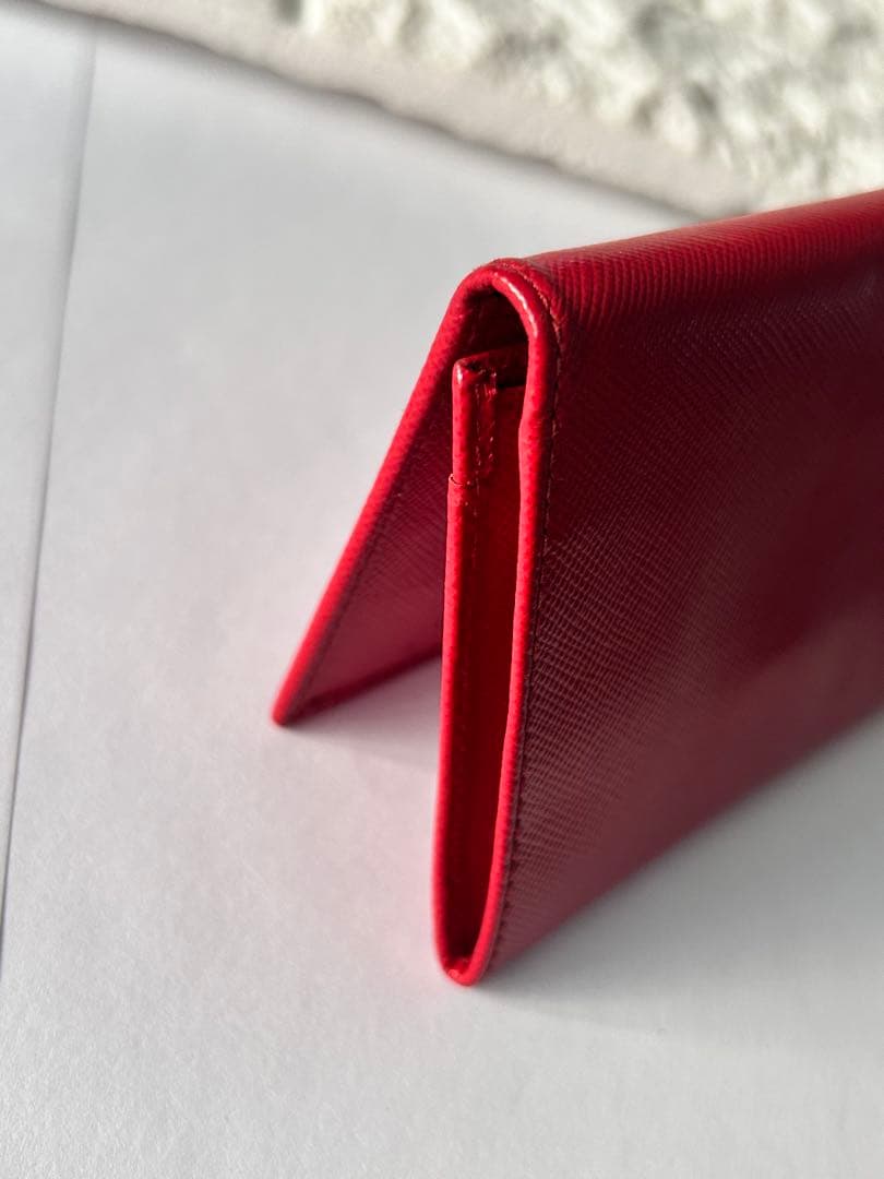PRADA プラダ　サフィアーノレザー ケース　カードケース　 レッド