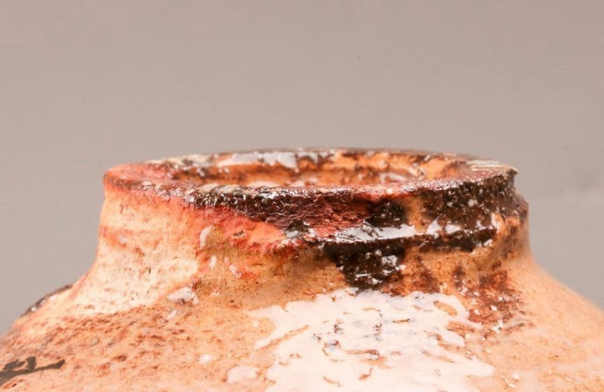 【本物保証】十五代 坂倉新兵衛 萩茶碗 仕立箱 共布 井戸茶碗　枇杷色　青井戸