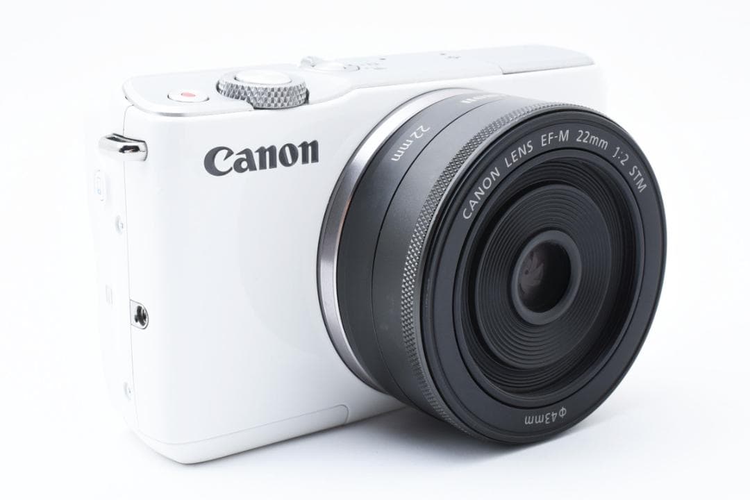 Canon EOS M10 ホワイト パンケーキレンズ EF-M 22mm付