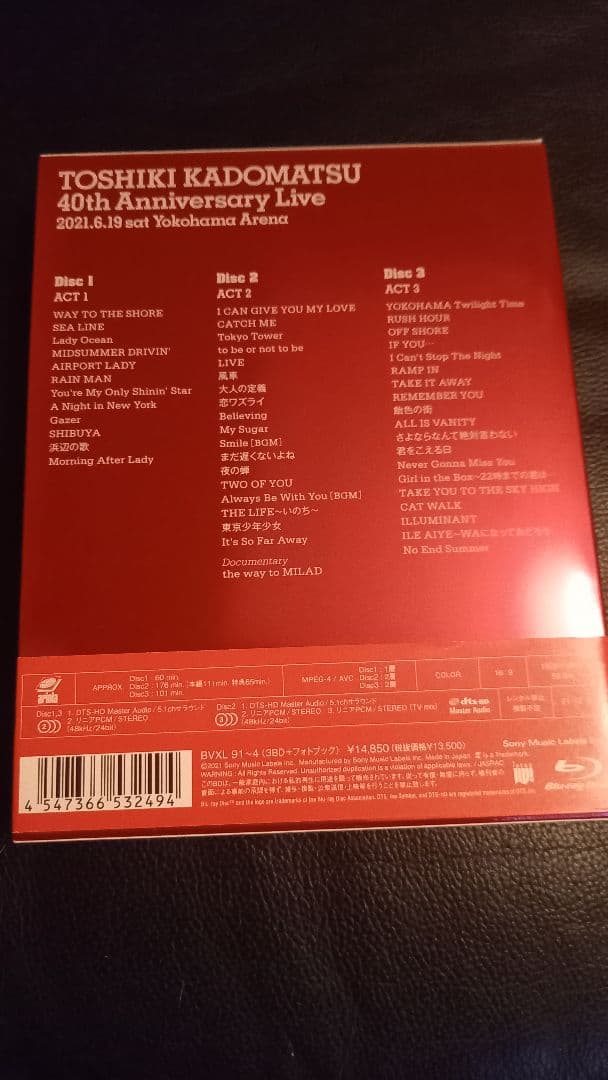 角松敏生/TOSHIKI KADOMATSU 40th Blu-ray