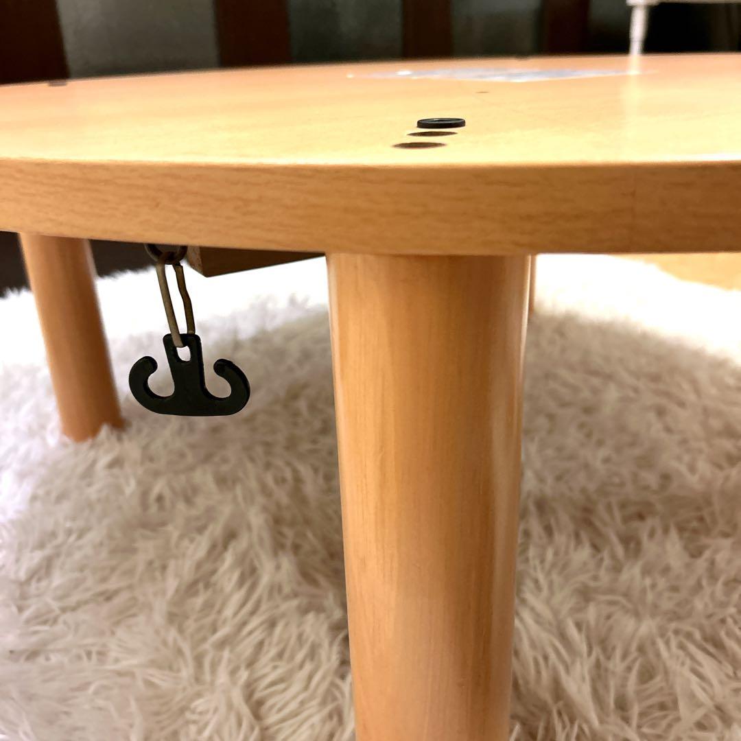 YUASA家具調 円形 こたつ テーブル 直径90cm 高さ調節パーツ付き