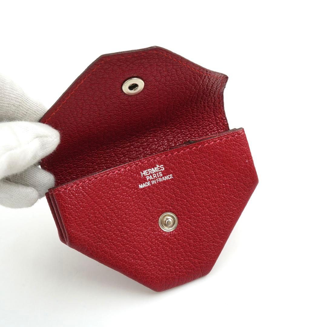 ✨未使用展示品✨　HERMES ケース　小銭入れ　ル・ヴァンキャトル　赤色