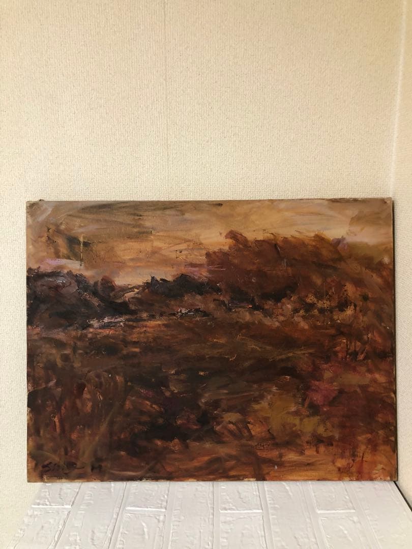 油絵（赤い大地）Ｐ15