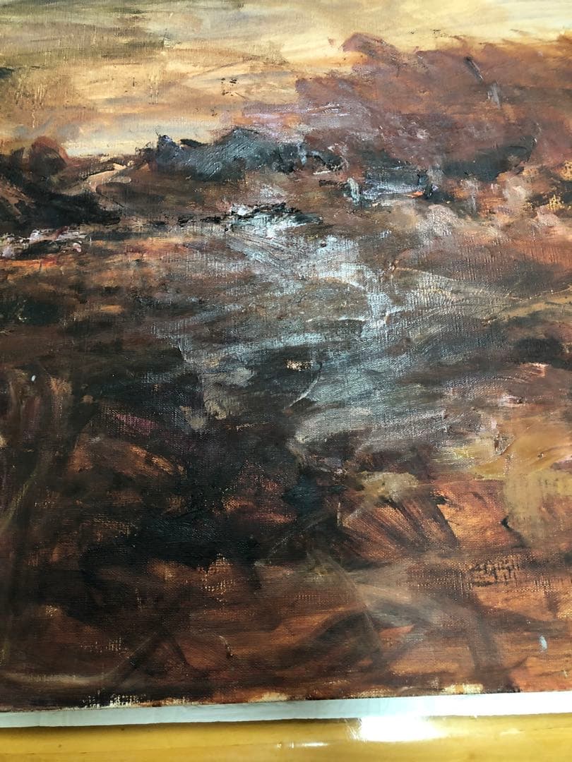 油絵（赤い大地）Ｐ15