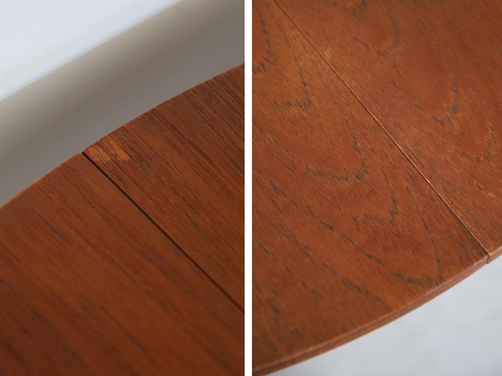 英国アンティーク伸張式ラウンドダイニングテーブル/エクステンション机89-113