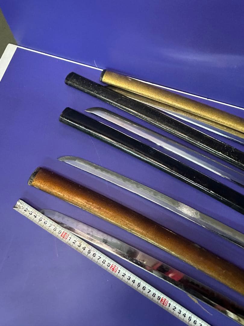 T）模造刀 日本刀 昭和レトロ 4本セット 日本太刀