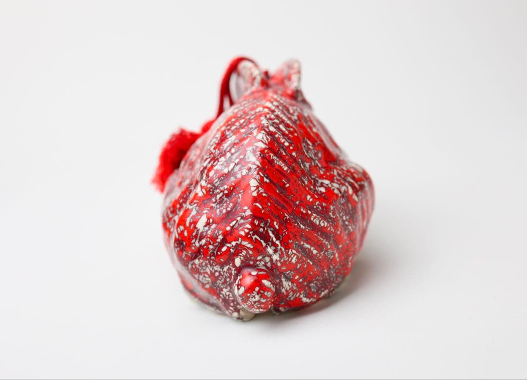 箕面焼　松田箕山　兎　置き物