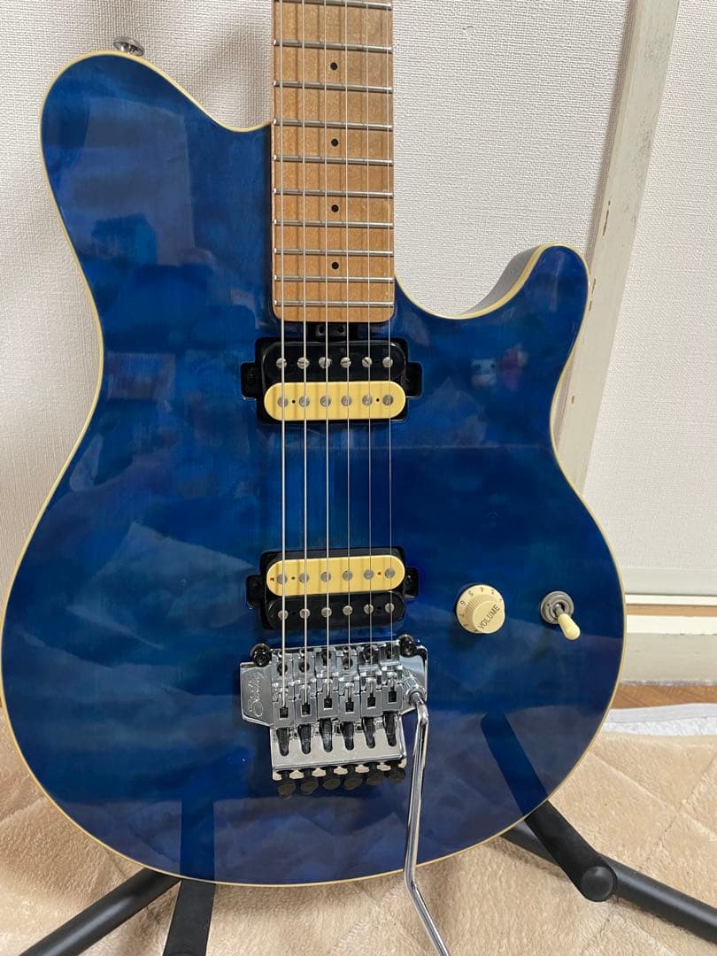 ギター Sterling by music man AX40 blue
