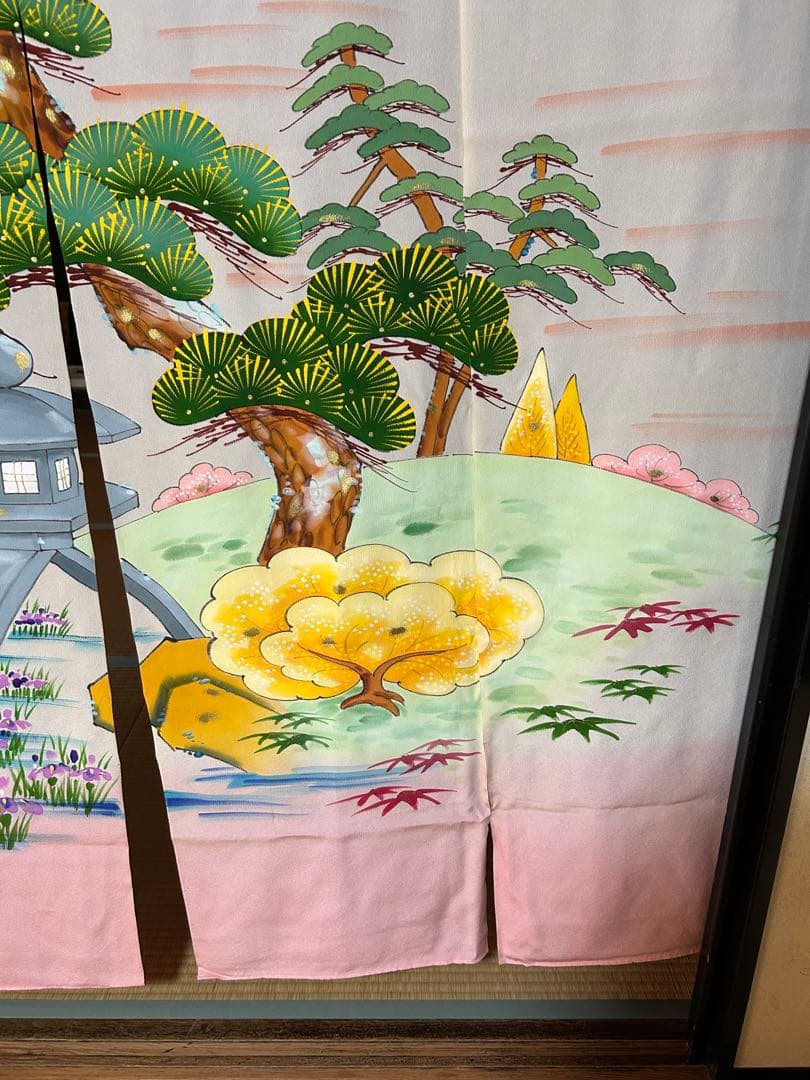 B*o様 11/30限定価格 1万円引き 高級 のれん 花嫁のれん 庭 山 松