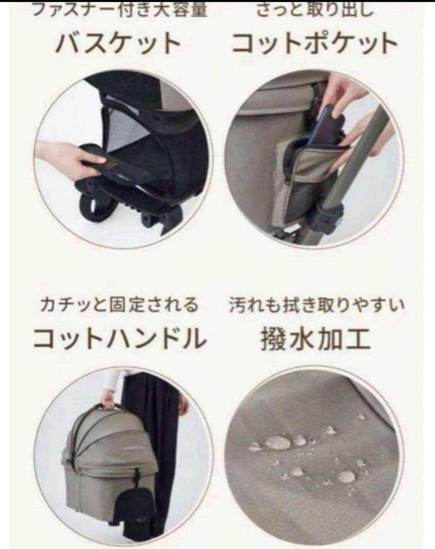 新品★エアバギー AirbuggyWizXパールホワイトペットカートバギー早勝