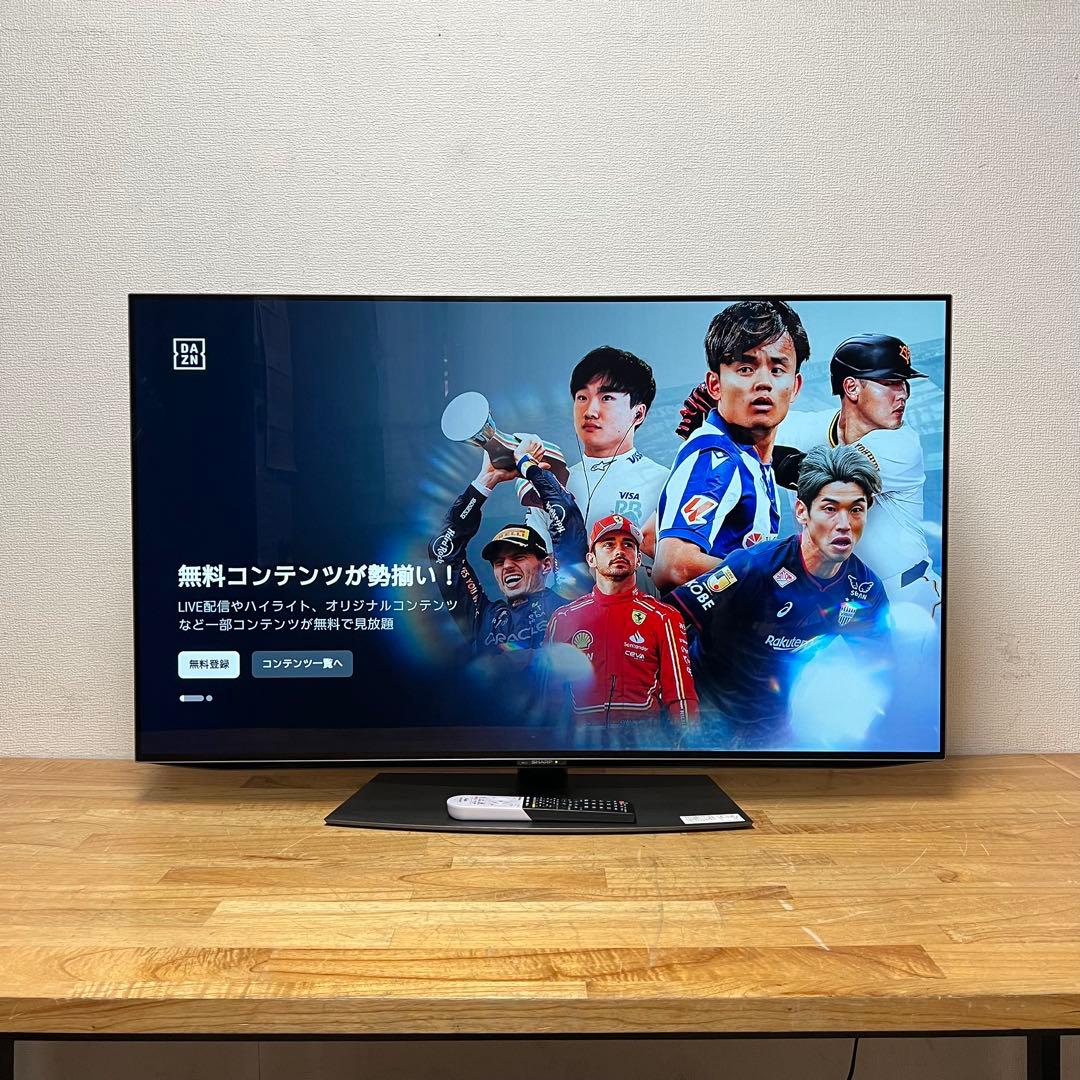 シャープ 48V型 4K有機ELテレビ AQUOS 4T-C48CQ1 アプリ○