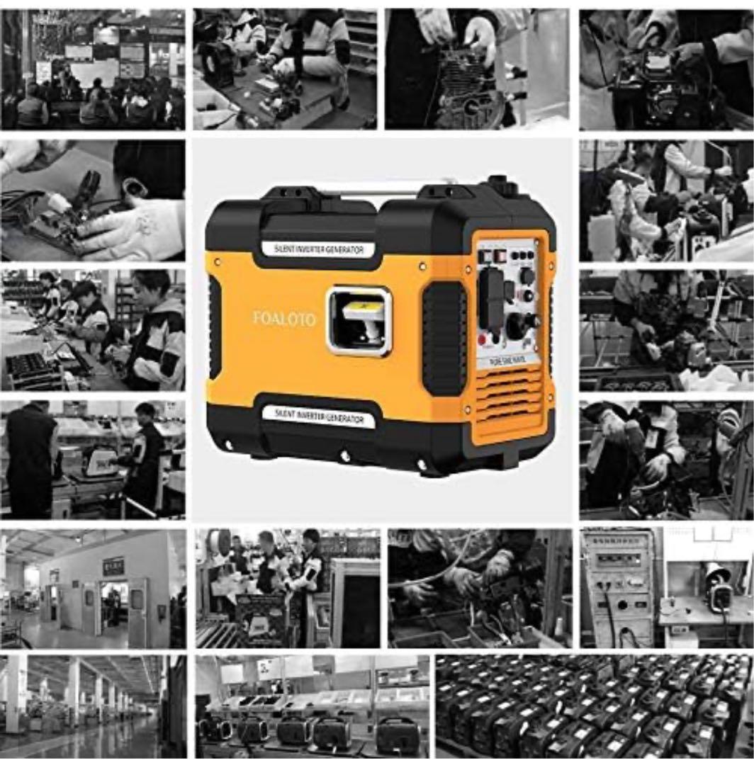 FOALOTO インバーター防音型　新品　発電機　1.88KVA 黄色