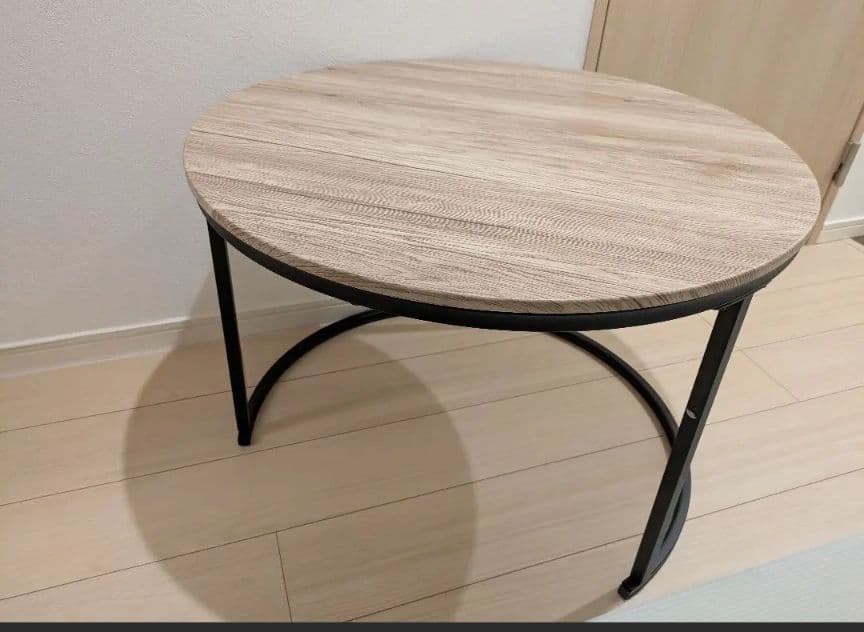 FOUBAM ラウンドコーヒーテーブル　2個セット