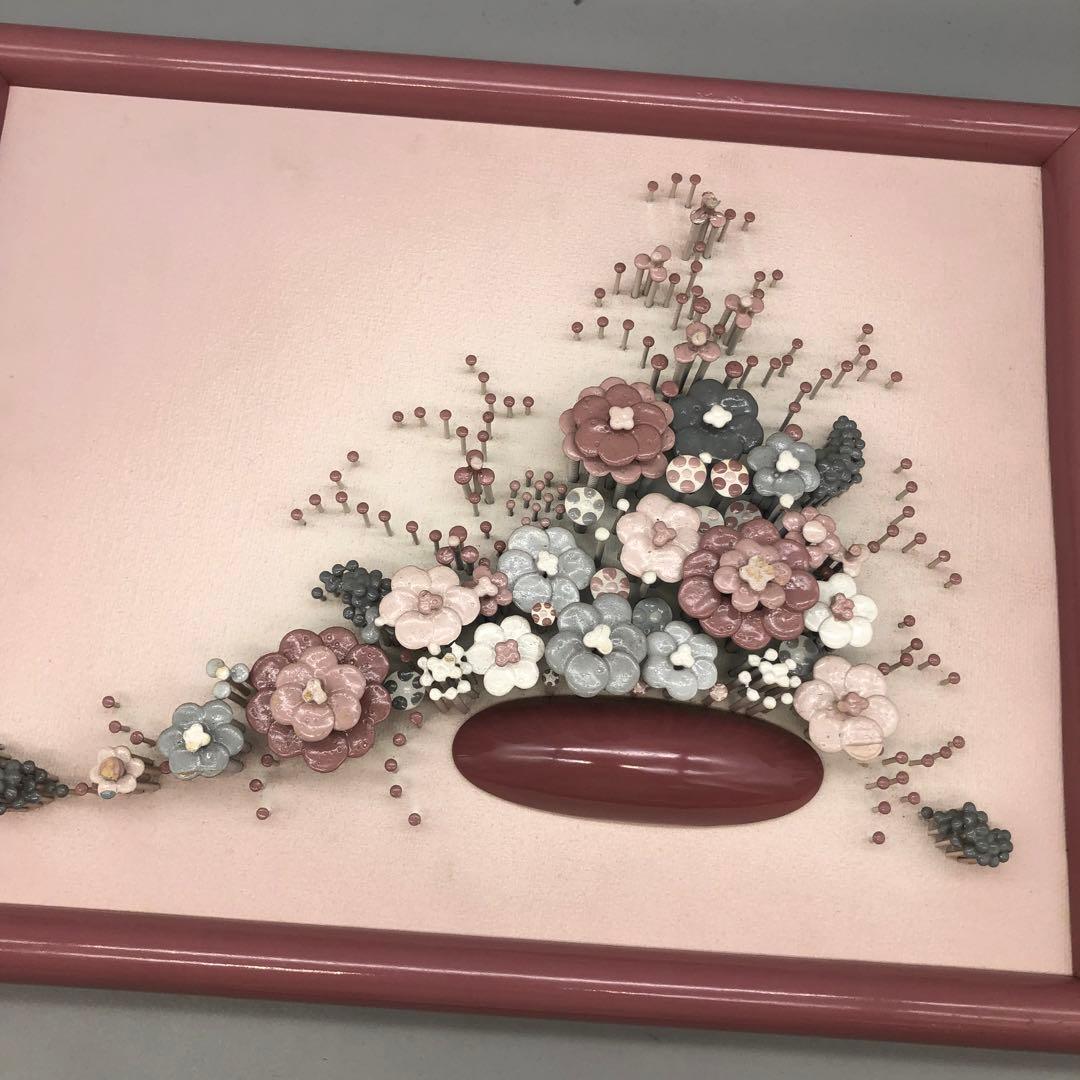 ヨーロッパアンティークお花フラワー釘アートフレーム額縁ビンテージ飾り絵画