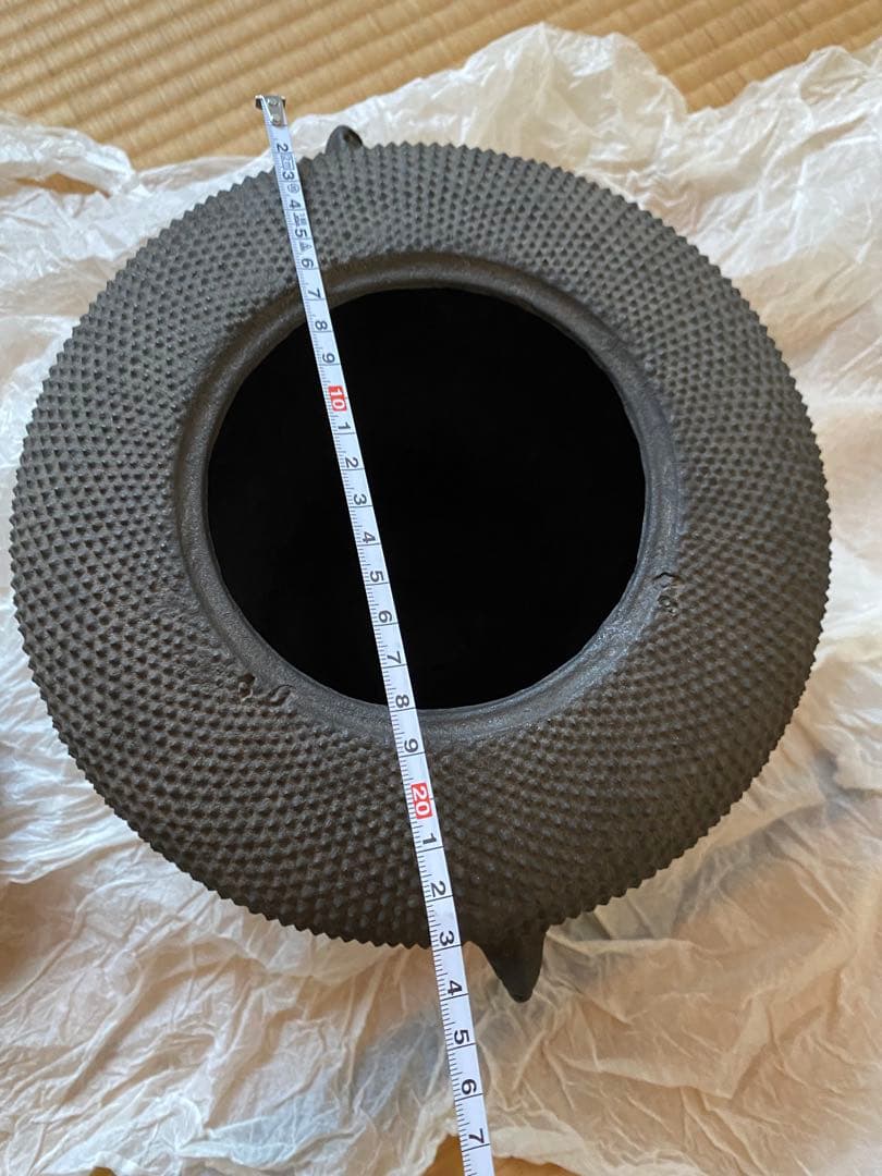 K*e様 仙叟好　霰鉈釜　御釜師　十四代　宮崎寒雉氏作