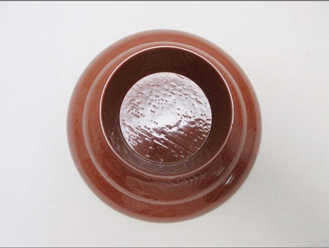 ほぼ未使用 茶道具 漆園作 木製朱塗 松葉蒔絵 高杯 干菓子器 煎茶道具 共箱