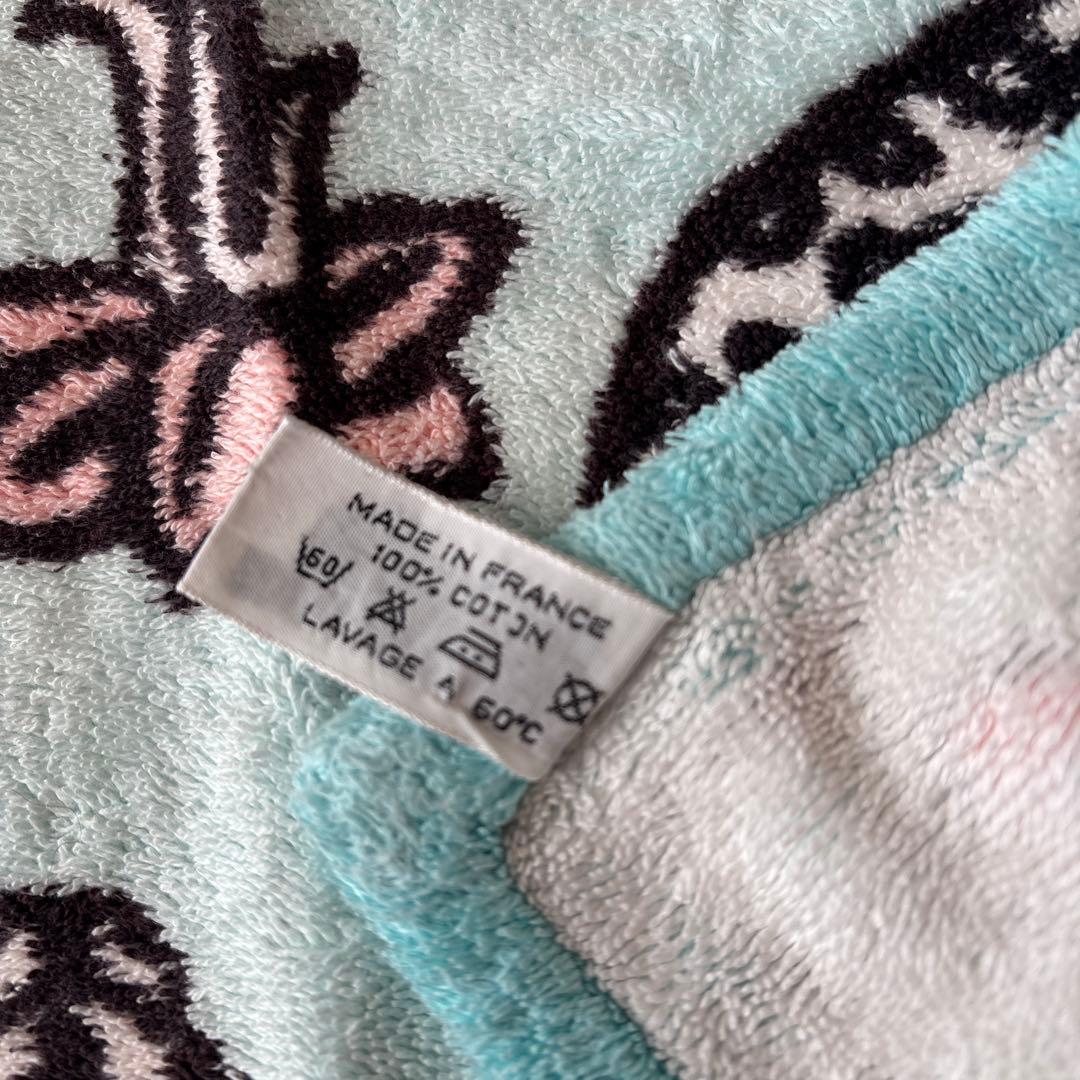 HERMES ヒョウ柄　マットラグ　ビーチタオル