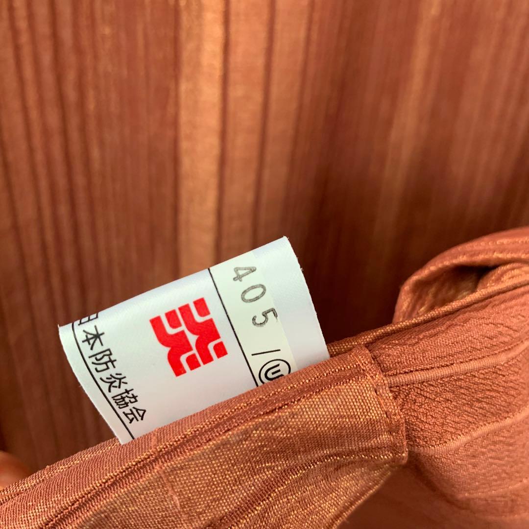 高級ドレープカーテン　エステサロン間仕切り用オーダー　アジアン　エスニック　防炎