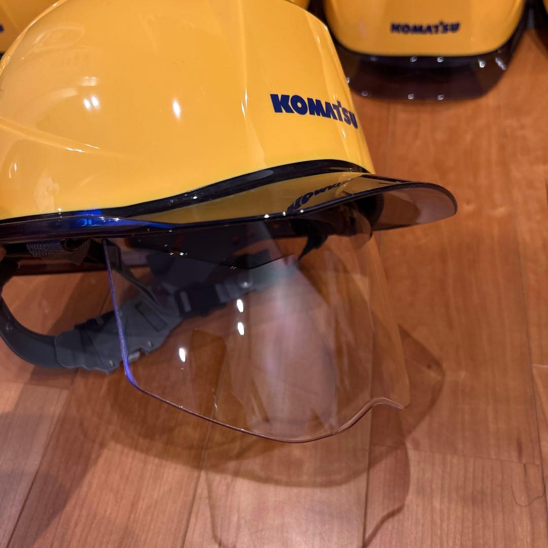 [非売品]KOMATSU コマツ　ヘルメット 9個セット　防災　企業ロゴ